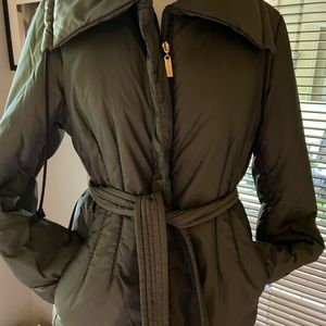 Ellen Tracy Olive Puffer Jacket M